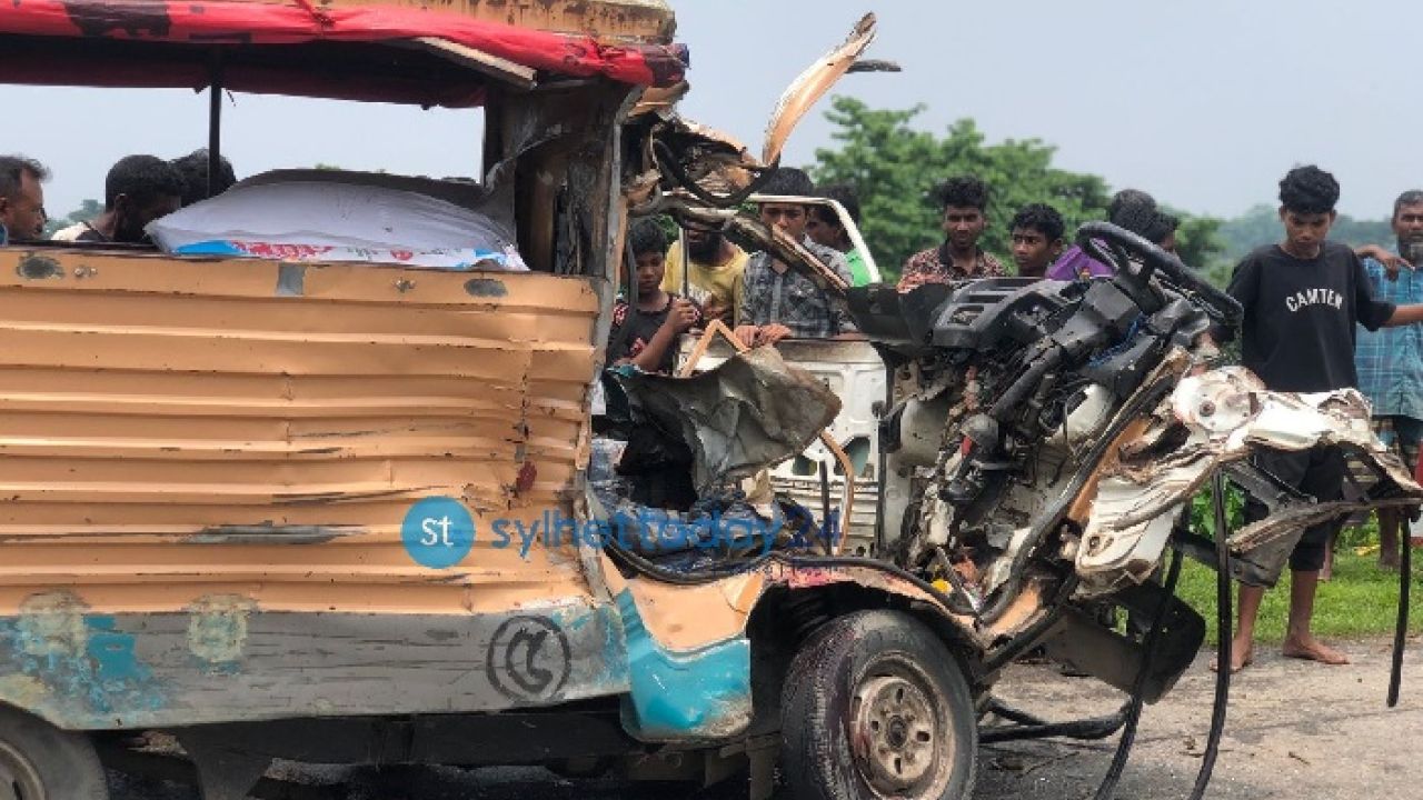 সিলেটে বাস-লেগুনার মুখোমুখি সংঘর্ষে নিহত ১, আশঙ্কাজনক ৩