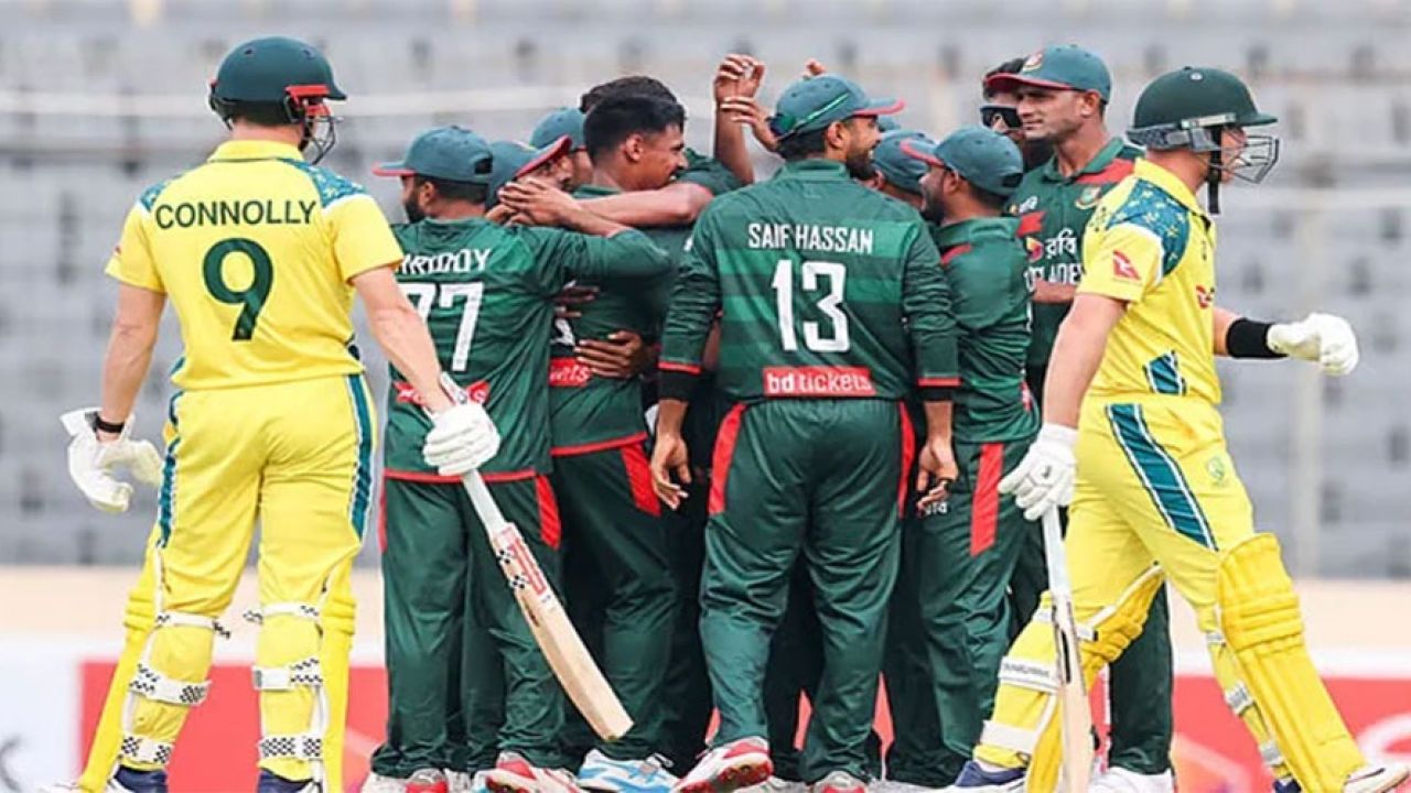 অস্ট্রেলিয়াকে টানা দুই ম্যাচ হারিয়ে সিরিজ জয় বাংলাদেশের