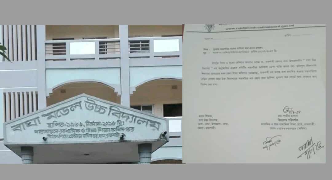 বাঘায় জাল সনদে স্কুল কমিটির সভাপতি তফিকুল ইসলাম