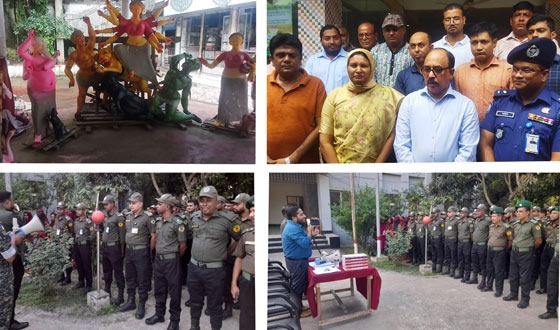 কিশোরগঞ্জে ৩৮৫ টি মণ্ডপে শারদীয় দুর্গোৎসব উদযাপনের সাড়ম্বর প্রস্তুতি
